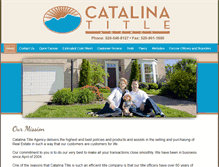 Tablet Screenshot of catalinatitle.com
